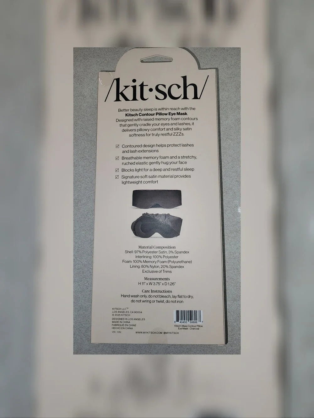 Kitsch Contour Pillow Eye Mask NEW